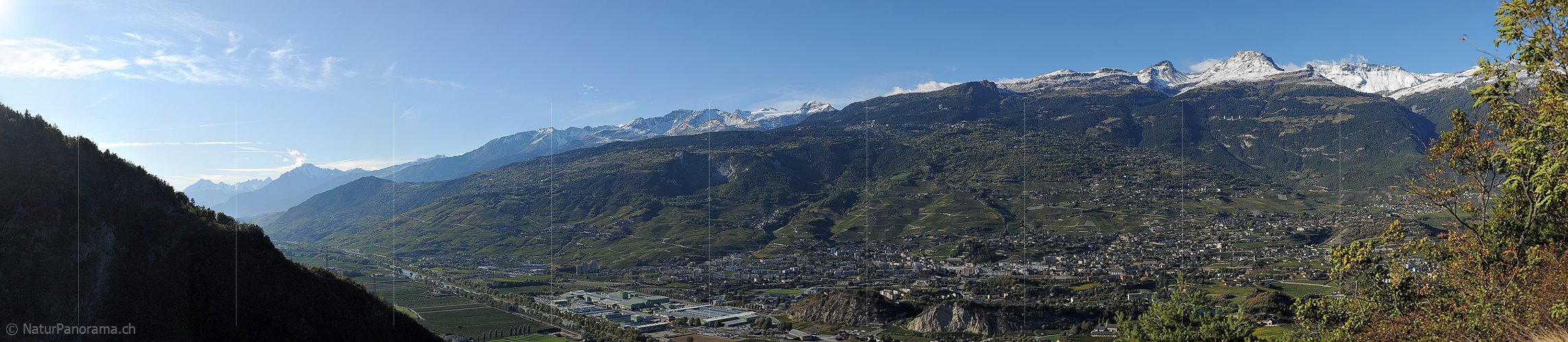 P005735: Gigapixel-Panoramafoto Rhonetal bei Sierre/Siders