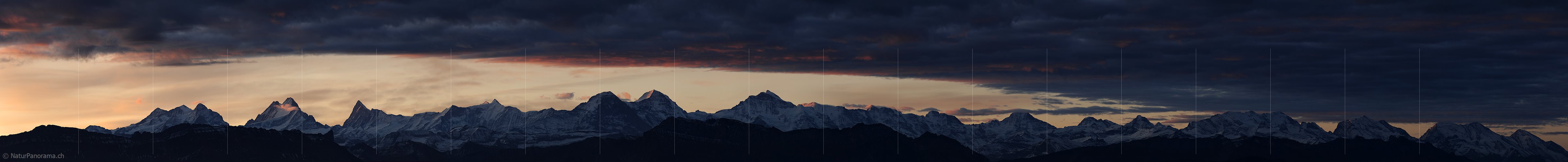 P005839: Panoramabild Morgenstimmung Berner Alpen