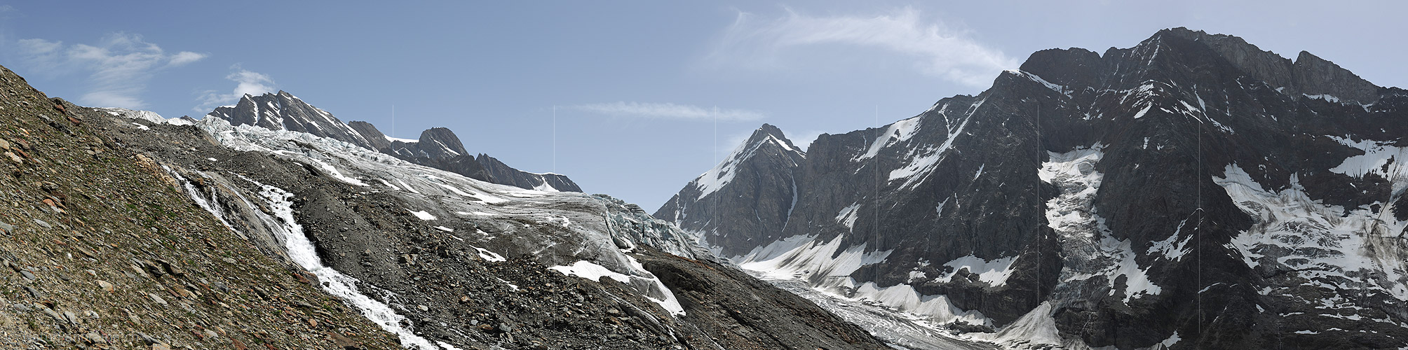 P006360: Panoramafoto Anungletscher und Langgletscher (Stand 7.2010)