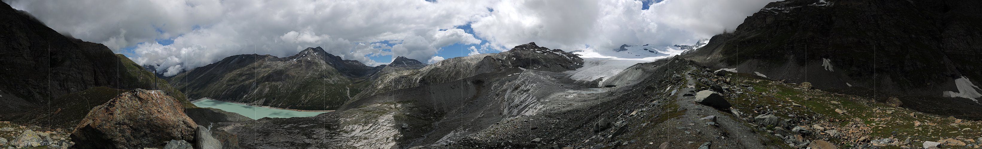 P006554: Panoramabild einer dramatischen Stimmung am Schwarzberggletscher