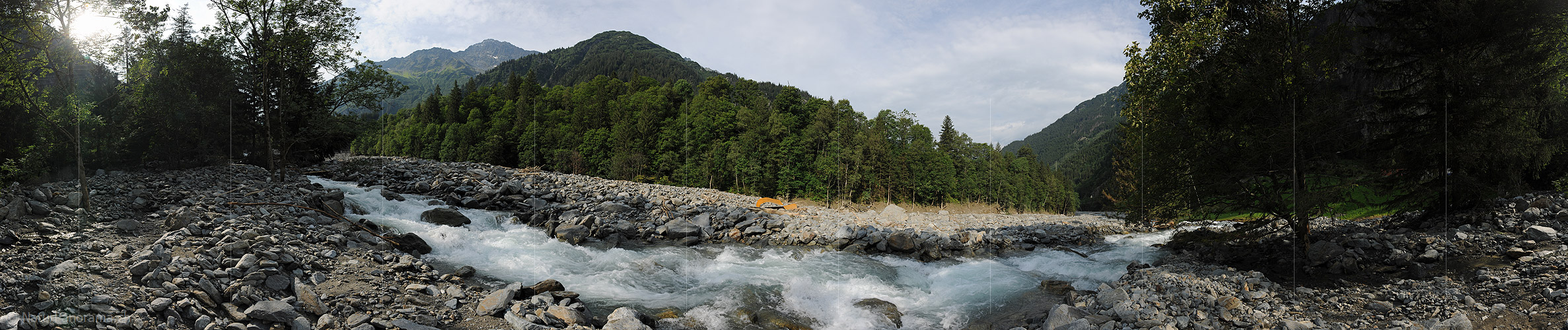 P006611: Panoramabild Murgang Spreitgraben (Spreitlauigraben, Grimselpass)