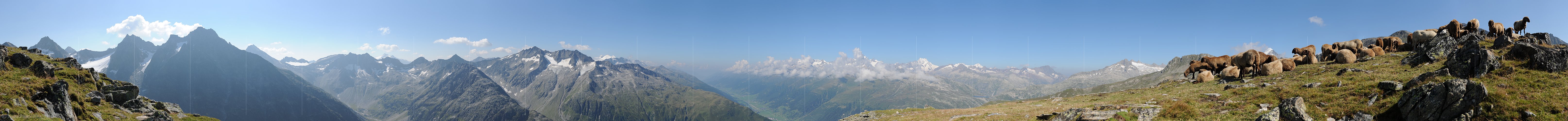 P006630a: Gipfelpanorama Vorder Berg (Obergoms)