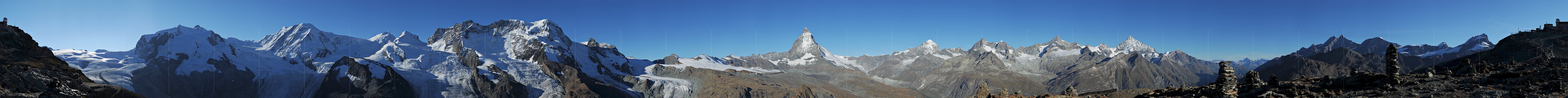 P006753: 360° Gigigapixel-Panorama Gornergrat Matterhorn Zermatt