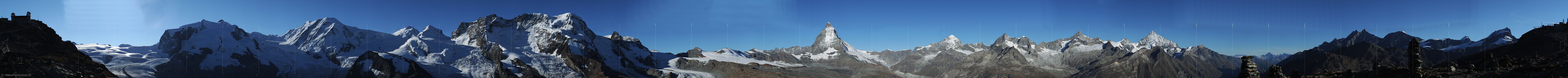 P006753a: ENTWURF: 360° Gigigapixel-Panorama Gornergrat Matterhorn Zermatt