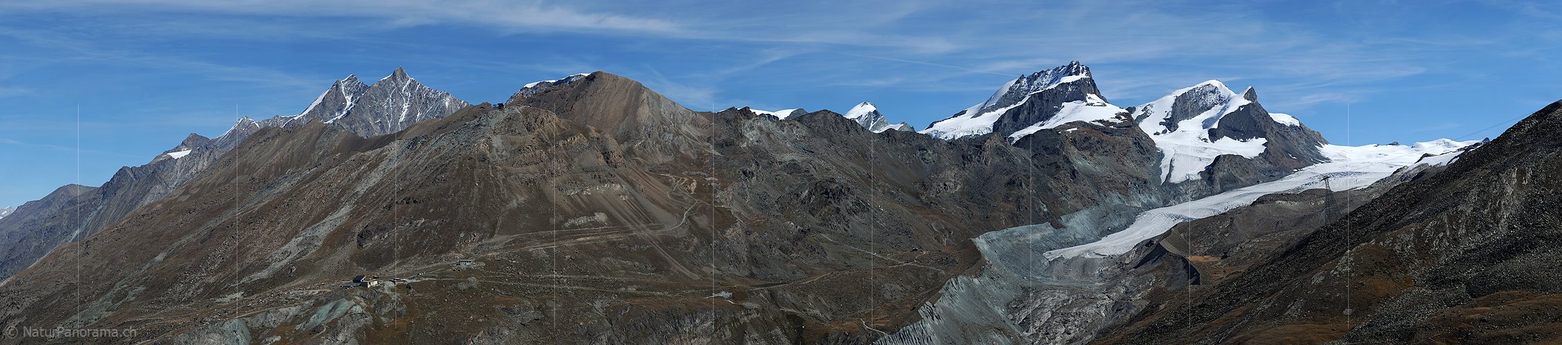 P006766: Grosspanorama Mischabel, Rimpfischhorn und Strahlhorn (Zermatt, Schweizer Alpen)