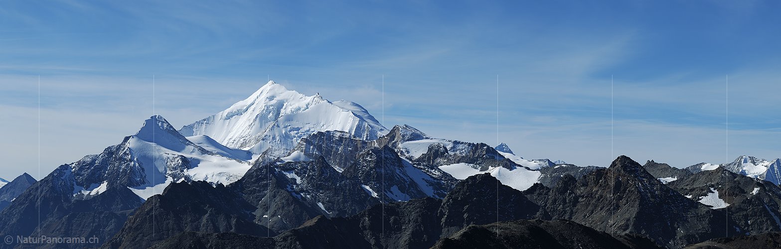P006786a: Panoramabild Weisshorngruppe vom Augstbordhorn