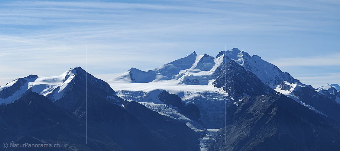 P006786c: Panoramabild Mischabel mit Dom