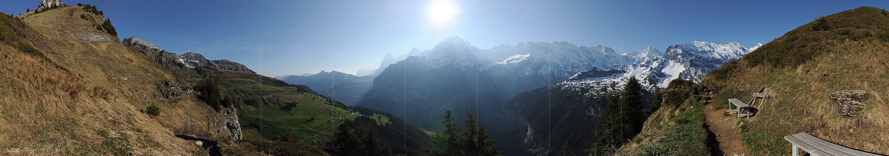 P007511: Panoramabild Lauterbrunnental und Berner Alpen