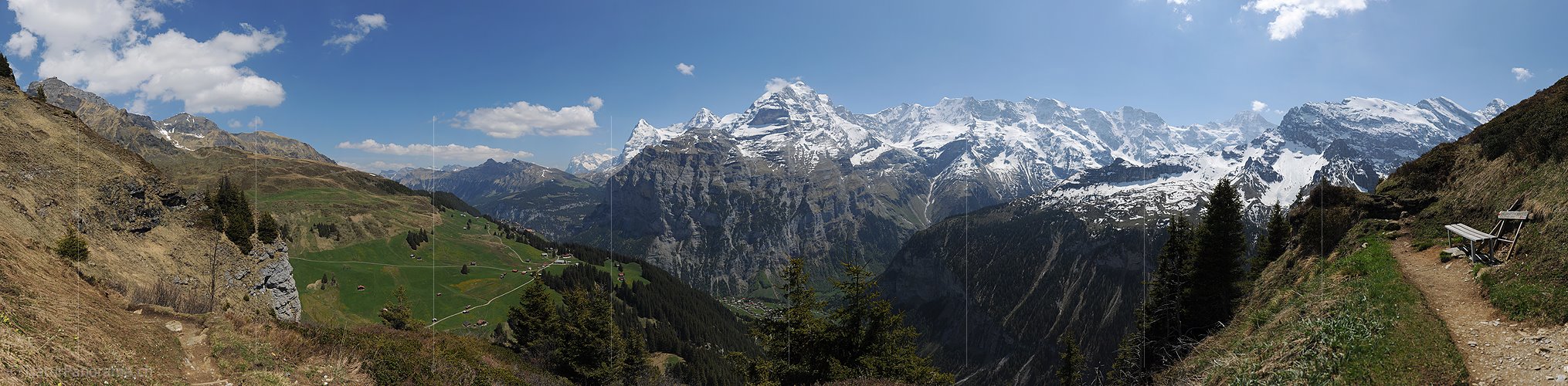P007529: Panorama Lauterbrunnental und Berner Alpen