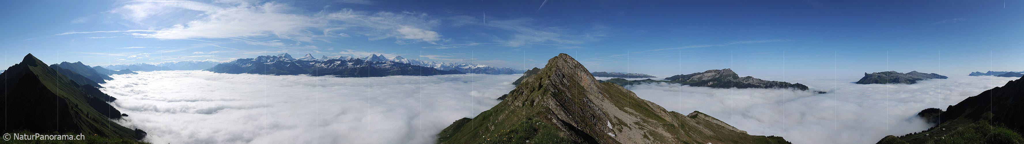 P007712: 360° Summit panorama Schnierenhörnli (Bernese Oberland, Switzerland)