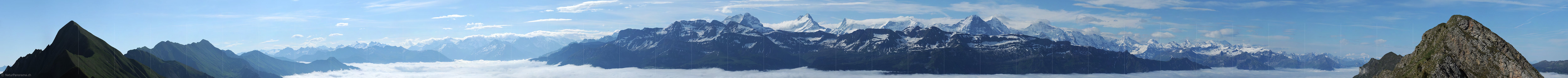 P007715a: Langes Panoramafoto Brienzer Grat und Berner Alpen