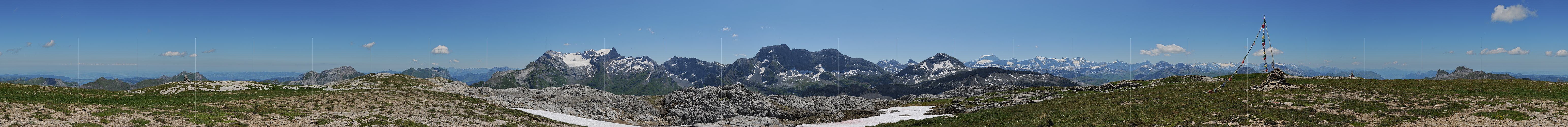 P007857: 360° Gipfelpanorama Silberen
