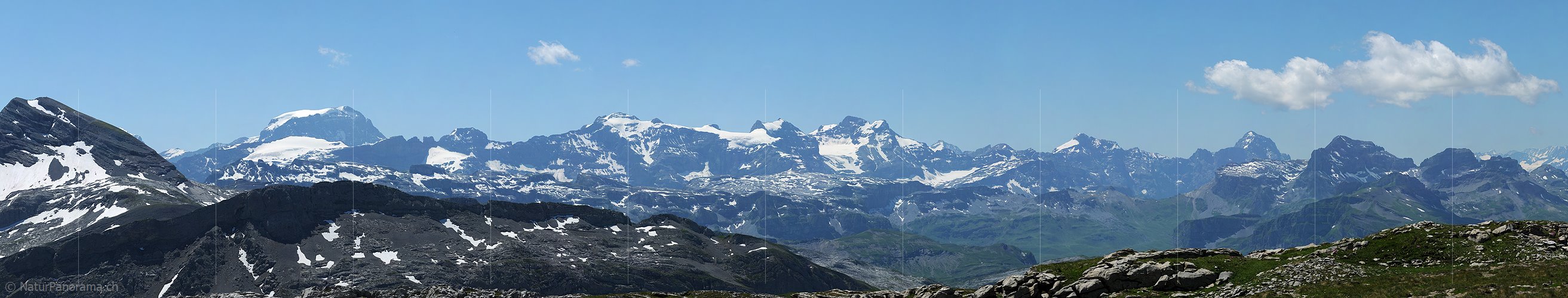 P007860a: Panoramabild Tödi und Clariden