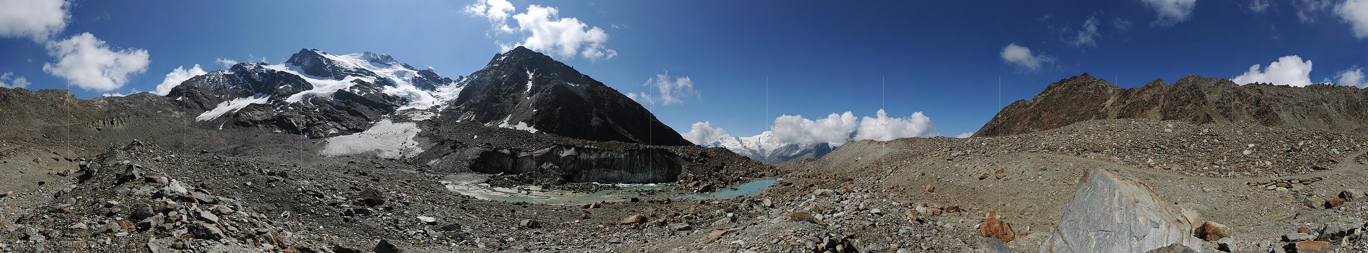 P008043: Grosspanorama Fletschhorn und Grüebugletscher