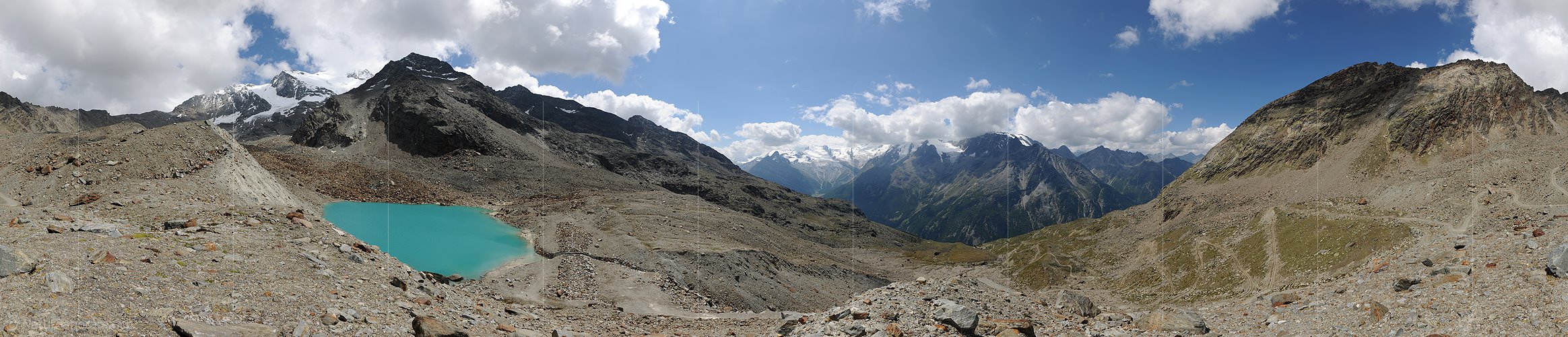 P008056: Panoramabild Bergsee im Saastal