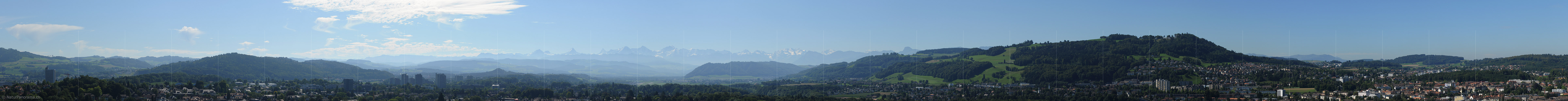 P008116: Panoramabild Blick von der Stadt Bern zu den Berner Alpen
