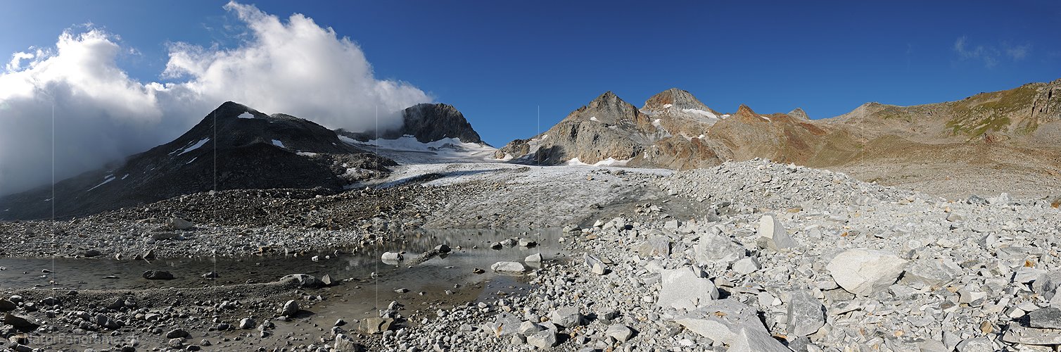 P008196: Panoramafoto Witenwasserengletscher (Stand 8.2011)