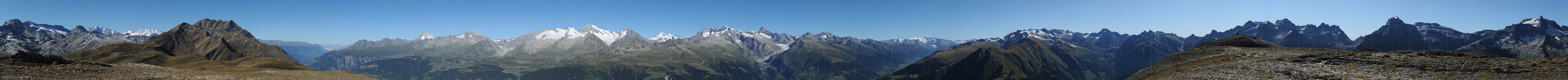 P008376a: 360° Gigapixelpanorama Breithorn (Binntal)