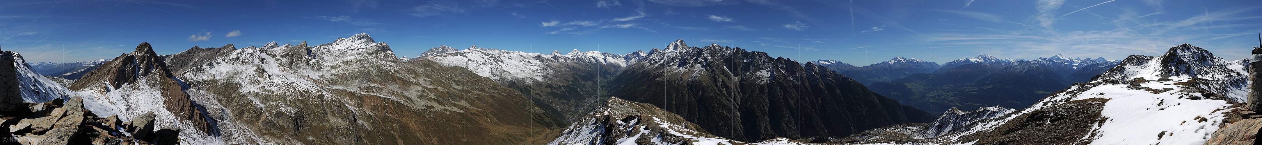 P008540: Panoramabild Niwen, Stritungrat (Lötschental)