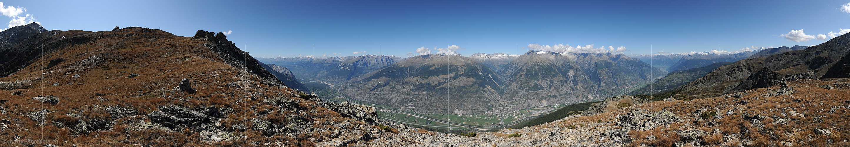 P008568: Gipfelpanorama Ergischhorn (Augstbordregion)