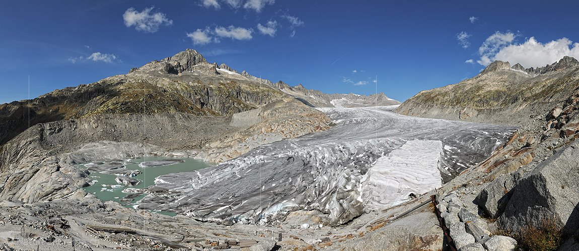 P008616: Panoramafoto Rhonegletscher (Stand 9.2011)