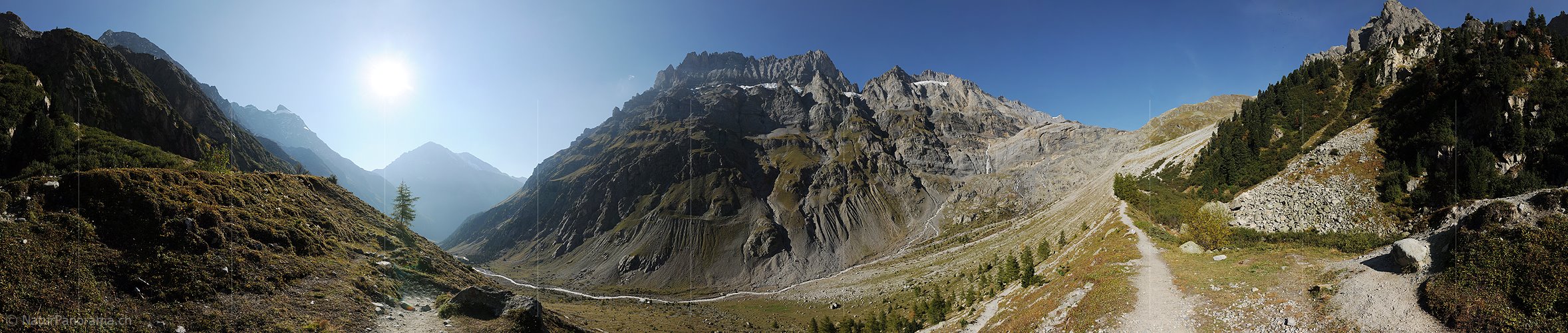 P008633: Panoramabild Bergweg im Gasterntal