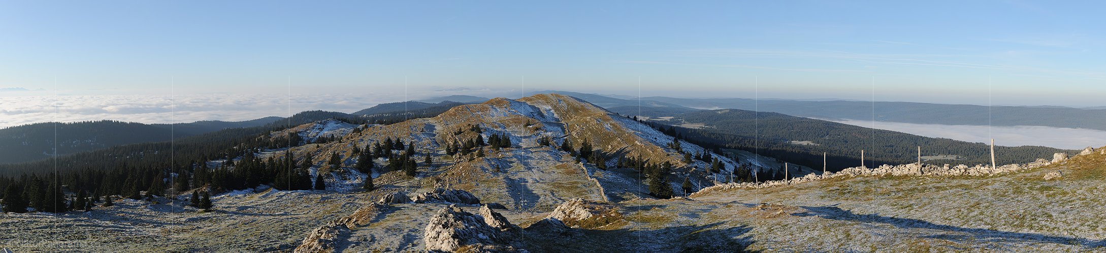 P008723: Panoramabild Juralandschaft auf dem Mont Tendre
