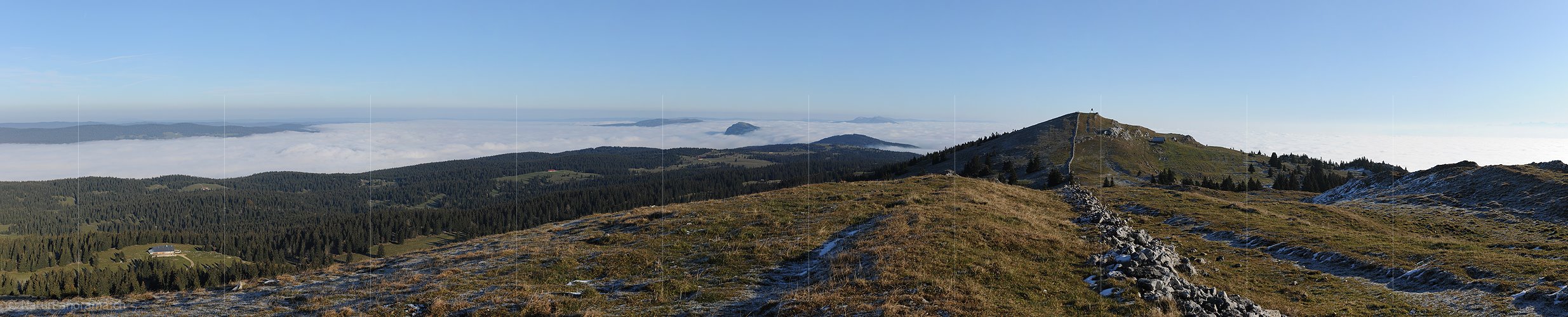 P008733: Panoramabild Juralandschaft am Mont Tendre