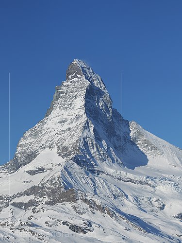 P009234c: Hochauflösendes Foto Matterhorn im Winter