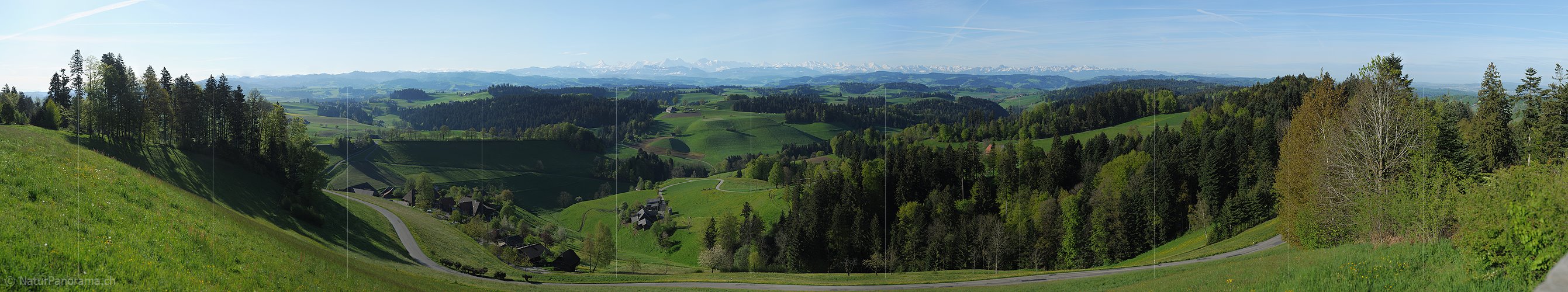 P009701: Gigapixelpanorama Emmentaler Hügellandschaft von der Lueg