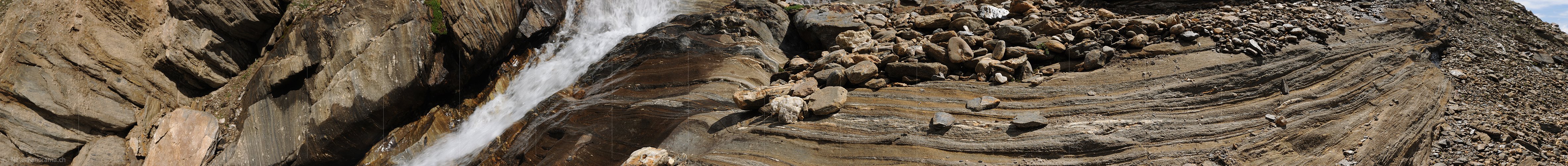 P010301: Panoramabild Geröll auf Felsband (Bündner Schiefer)