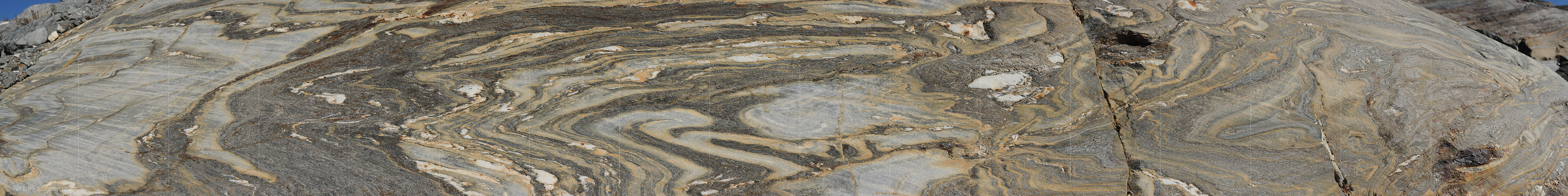 P010398b: Panoramic image of marbled glacial polish