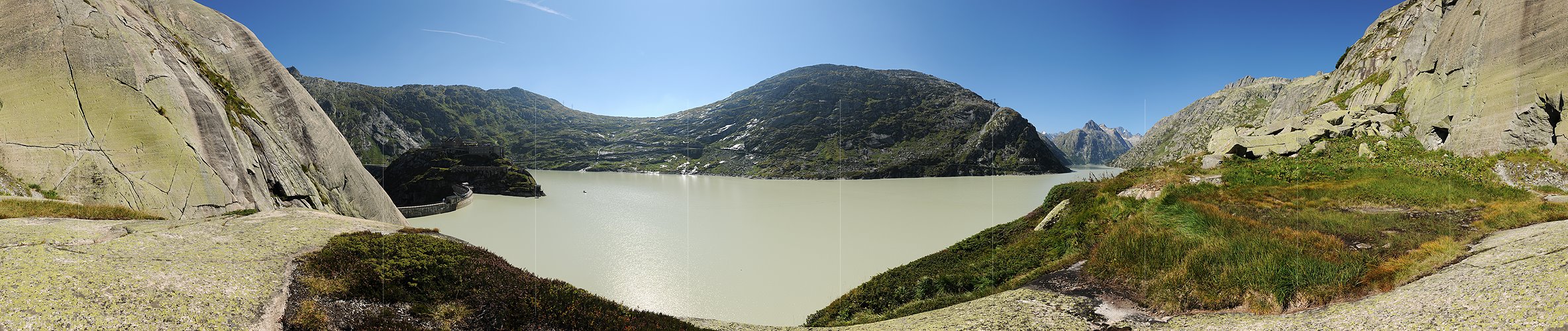 P010518: 360° Panoramabild Grimselsee (Stausee)