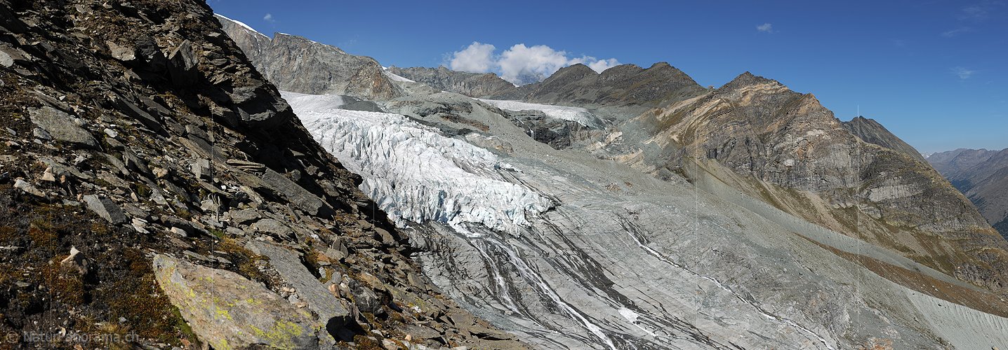 P010587: Panoramabild Gletscherzunge Allalingletscher