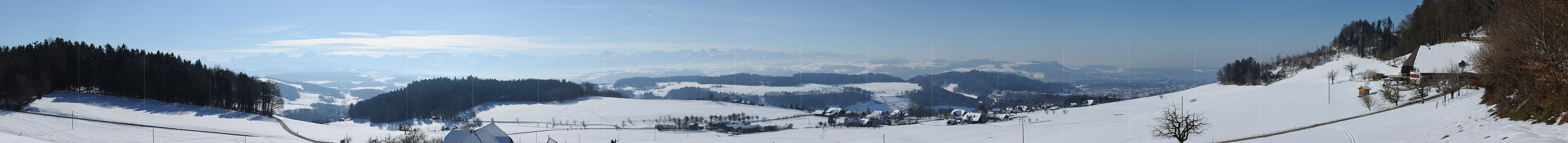 P012194: Panoramabild Winterlandschaft am Bantiger