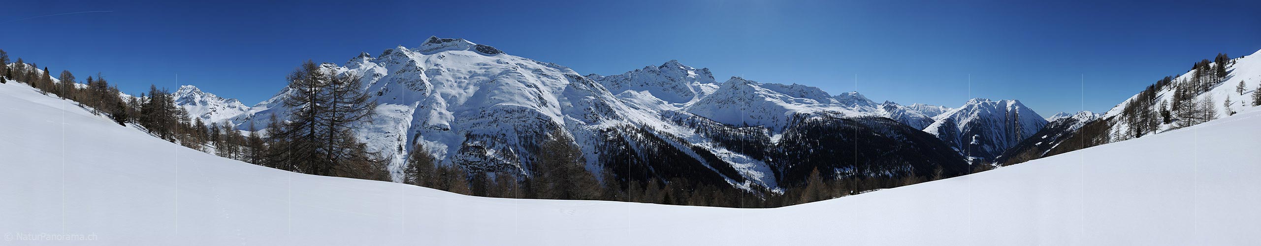 P012206: Gigapixel panoramic Winter landscape in the mountains