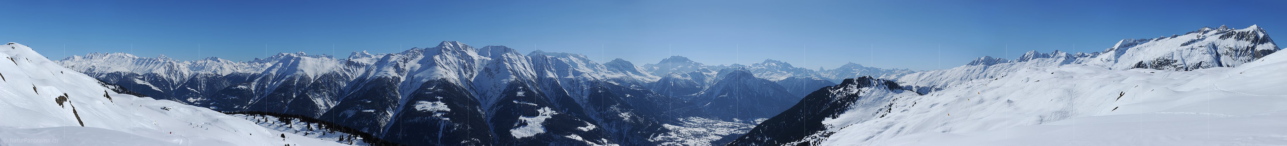 P012234b: Panoramafoto Walliser Alpen von der Riederalp