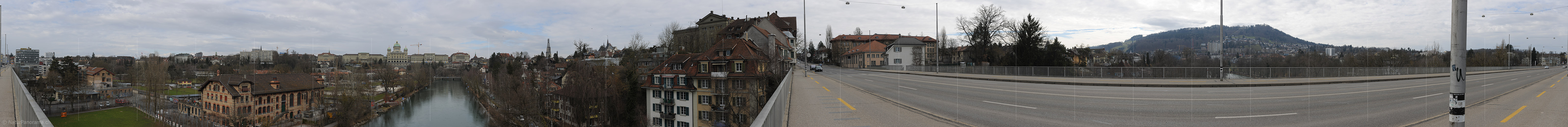 P012256: 360° Panoramabild Monbijoubrücke Bern