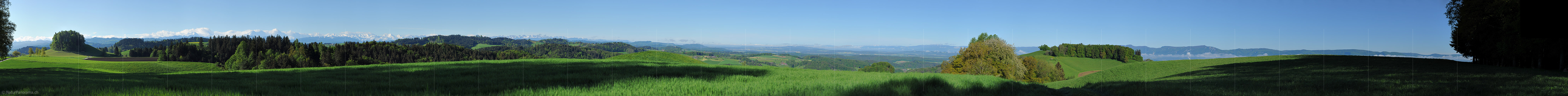P012584: Langes Panoramafoto Wynigen Berge