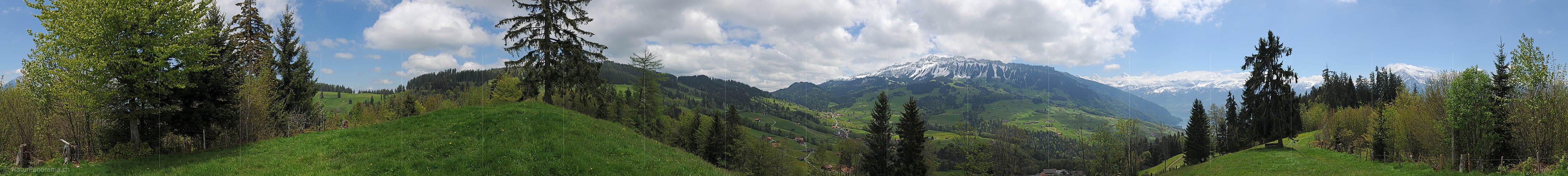 P012677: 360° Panorama Sigriswiler Grat und Schwanden von Westen