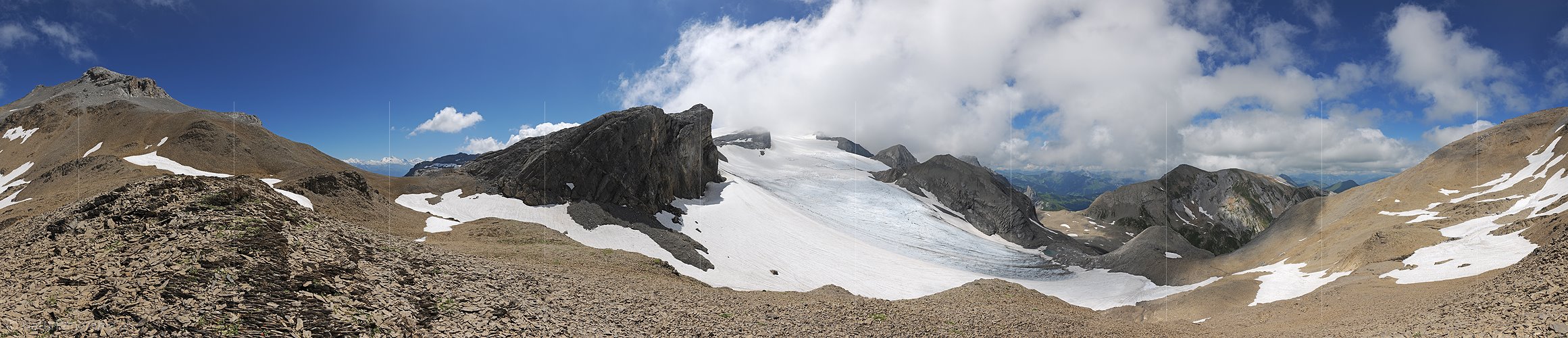 P013347: 360° Panoramafoto Schnidejoch und Tungelgletscher