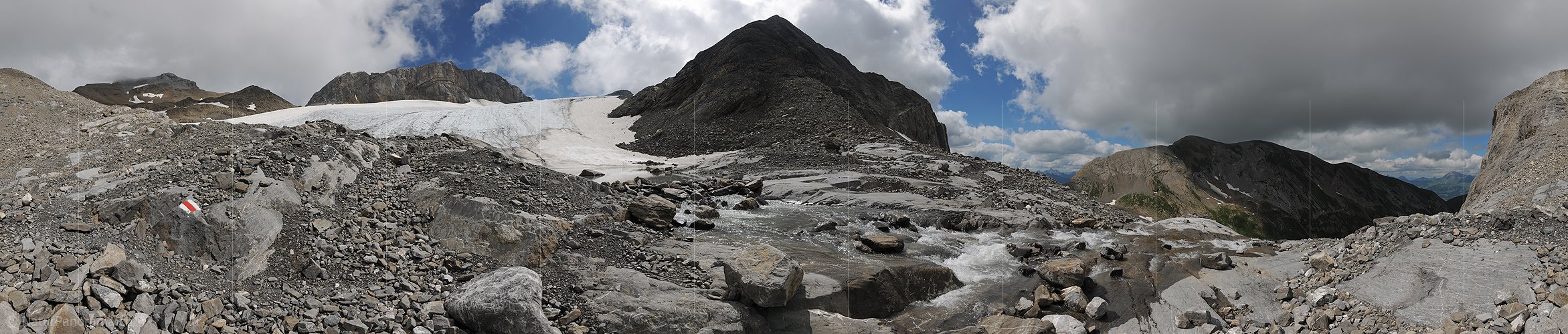 P013354: 360° Panorama Gletscherbach am Chilchligletscher