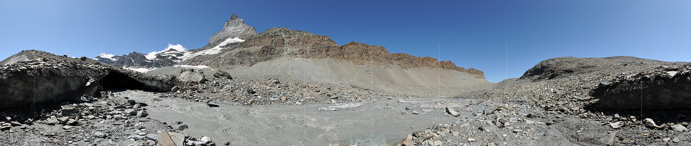 P013388: 360° Panoramafoto Gletschertor Furgggletscher und Matterhorn