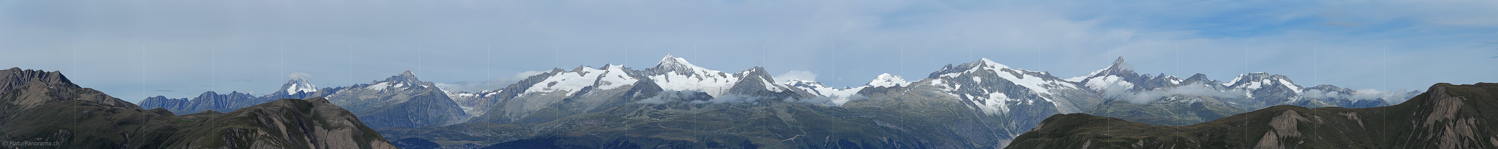 P013612: Panoramafoto Berner Alpen von Süden