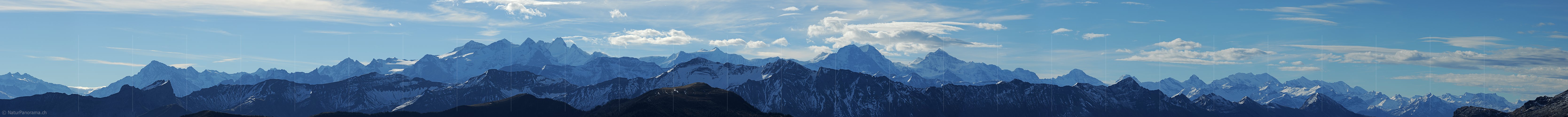 P013927: Panoramafoto Berner Alpen von der Schwändiliflue