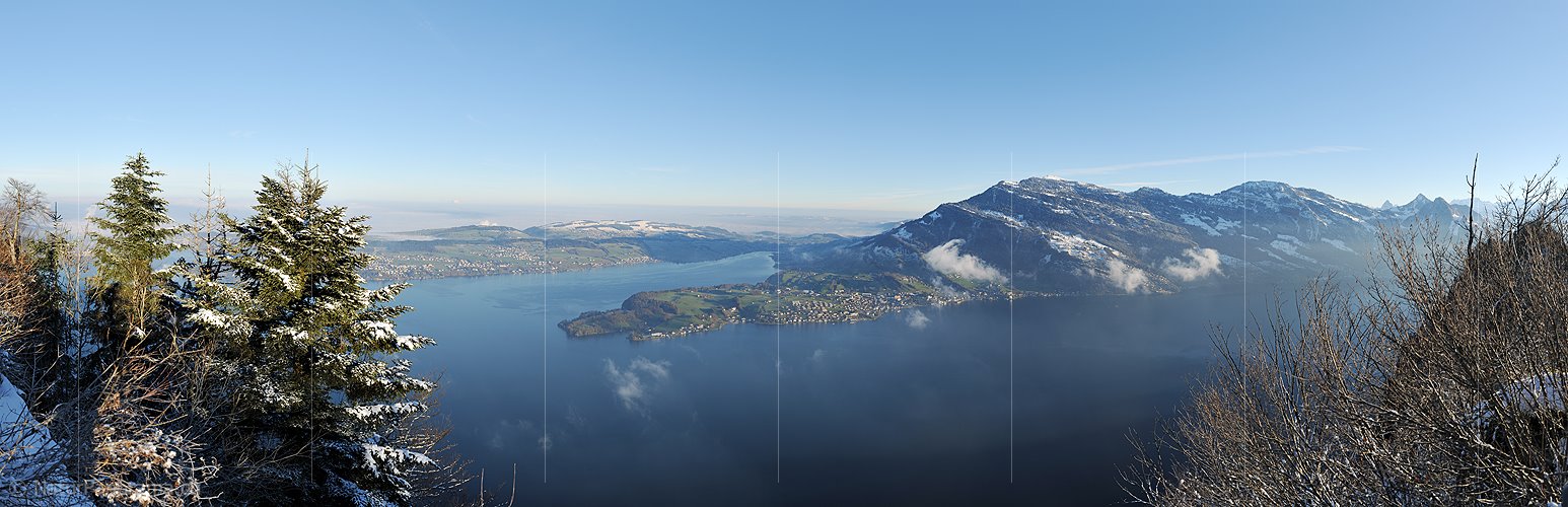 P014107: Panoramafoto Rigi vom Bürgenstock