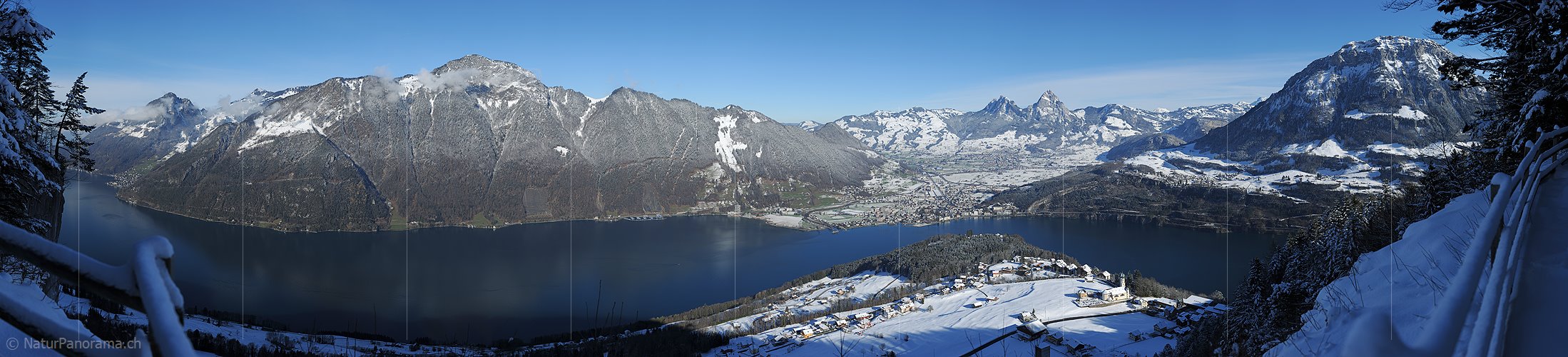 P014144: Panorama Seelisberg, Vierwaldstättersee und Schwyz