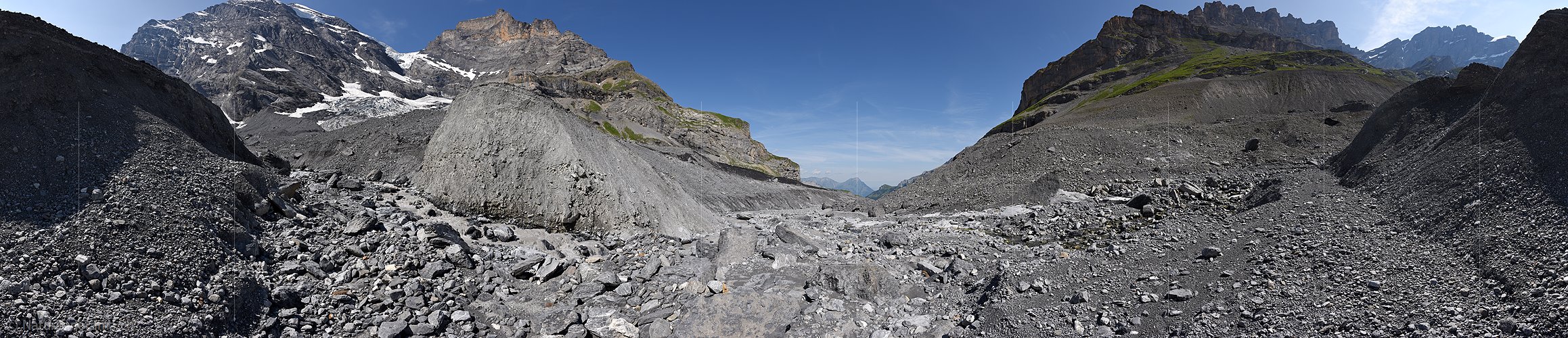 P014492: 360° Panoramafoto Gamchigletscher (Stand 7.2015)