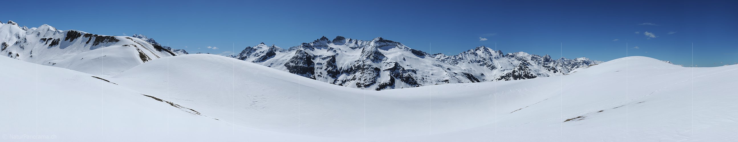 P014593: Panoramafoto Alpine Winterlandschaft