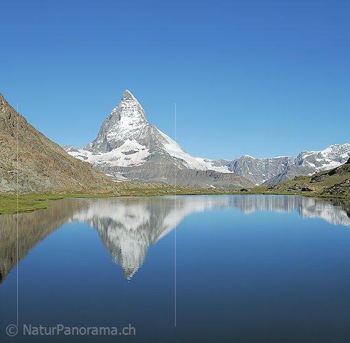 P014803d: Grossfoto Spiegelung des Matterhorns